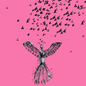 small birds with bennu bird