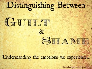 guilt and shame emotions